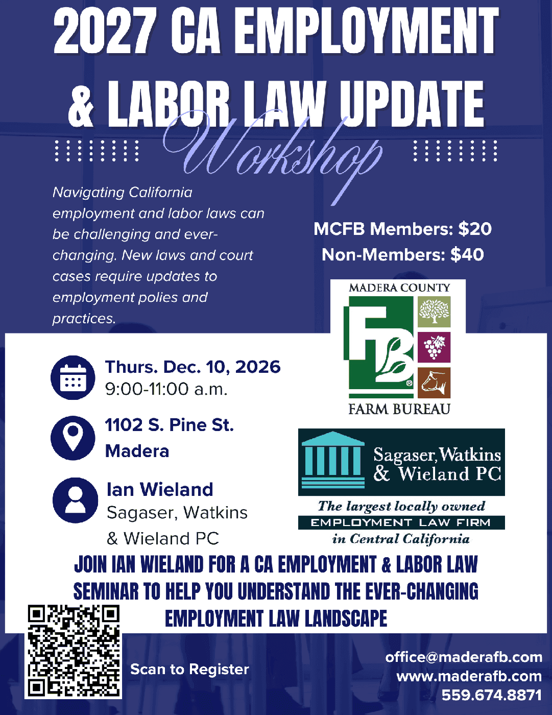 2027 CA Employment & Labor Law Update Workshop