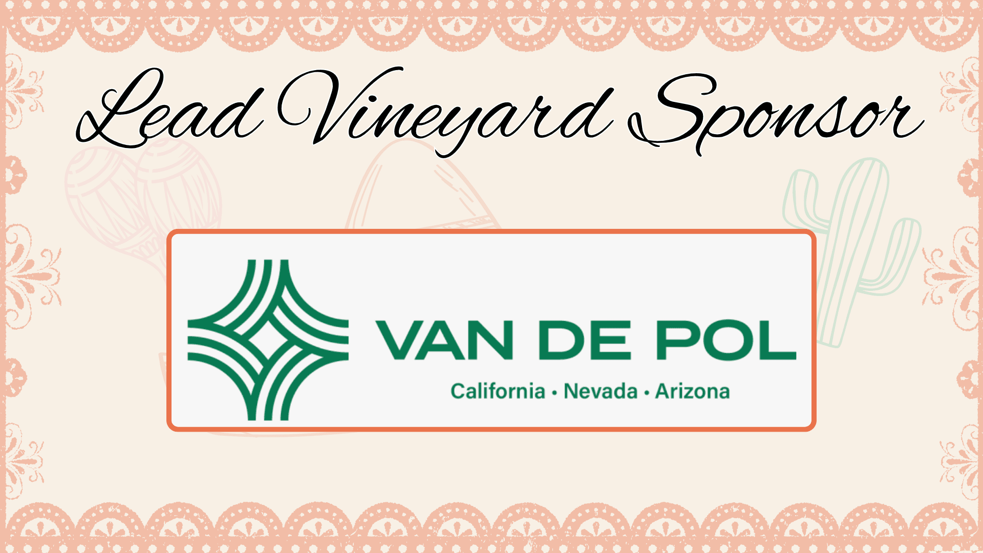 Lead Vineyard Sponsor — Van De Pol