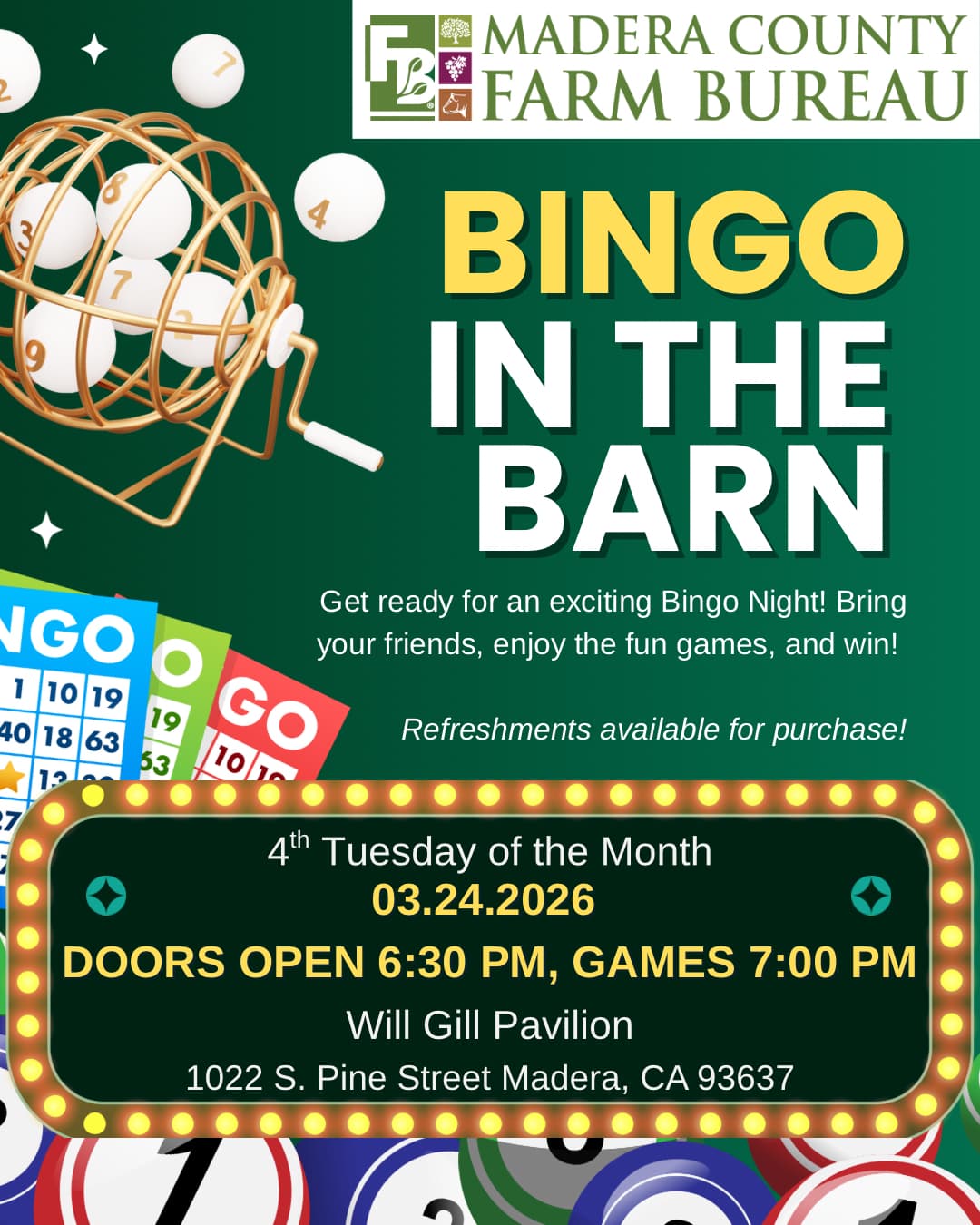 Bingo in the Barn