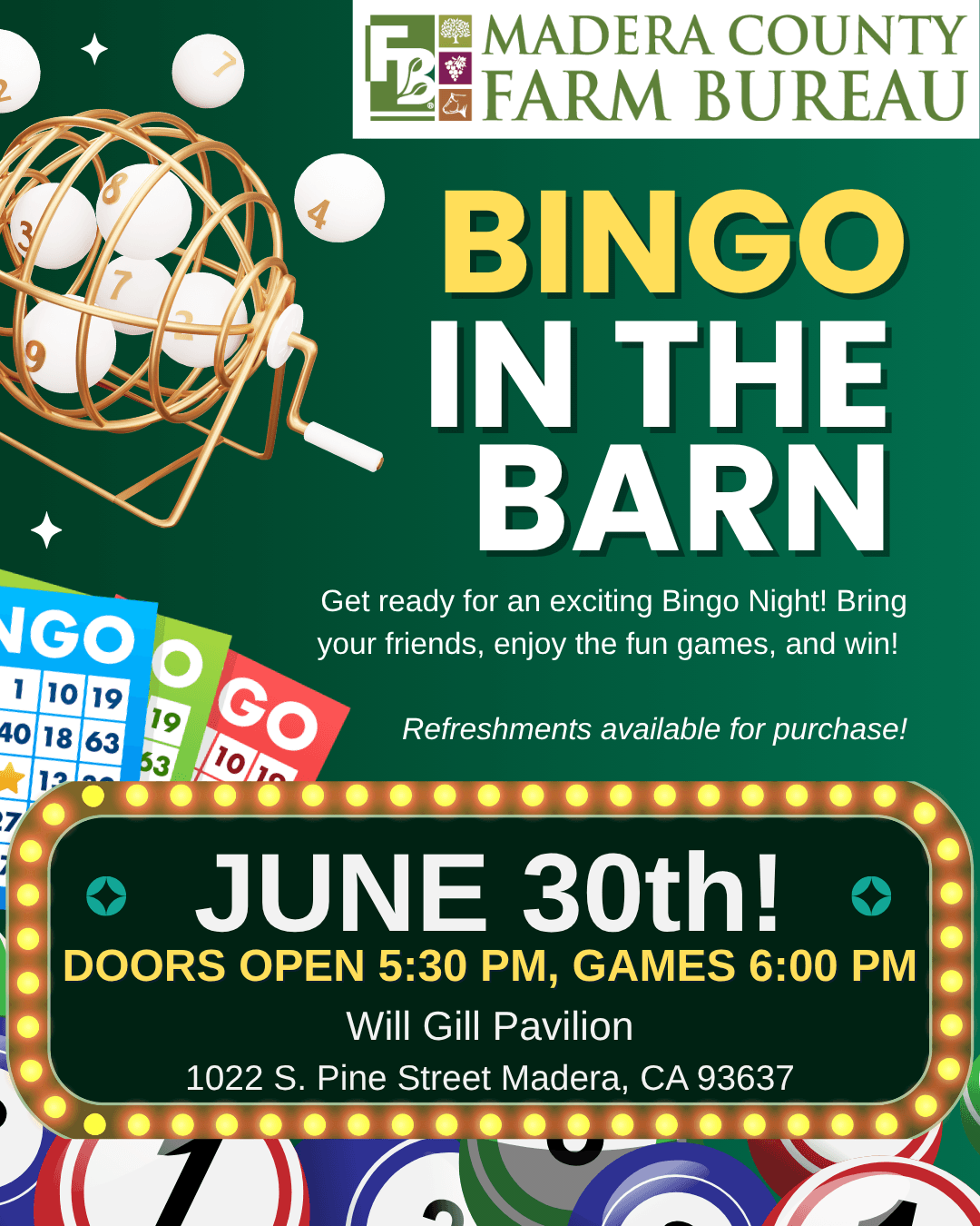 Bingo in the Barn