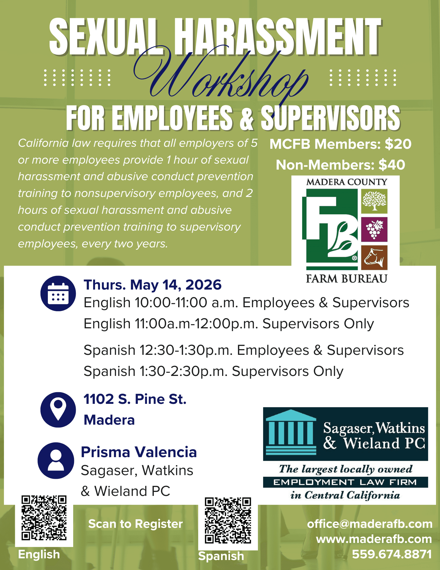 Sexual Harassment Prevention Workshop (English)